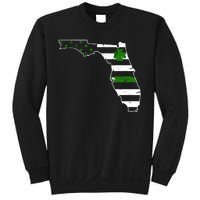 Irish Florida State Flag American Map Sweatshirt