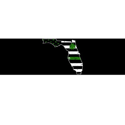 Irish Florida State Flag American Map Bumper Sticker