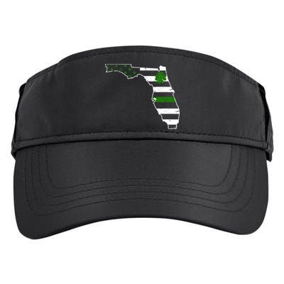 Irish Florida State Flag American Map Adult Drive Performance Visor