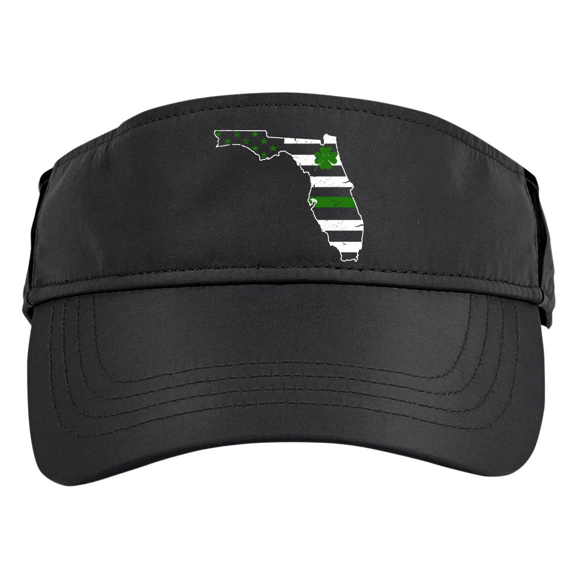 Irish Florida State Flag American Map Adult Drive Performance Visor