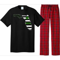 Irish Florida State Flag American Map Pajama Set