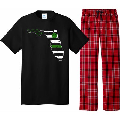 Irish Florida State Flag American Map Pajama Set