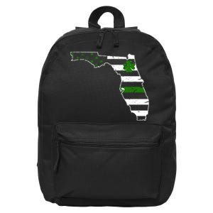 Irish Florida State Flag American Map 16 in Basic Backpack