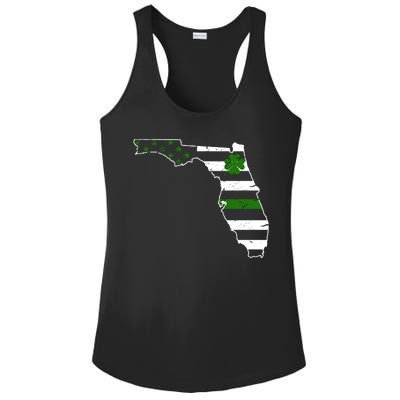 Irish Florida State Flag American Map Ladies PosiCharge Competitor Racerback Tank