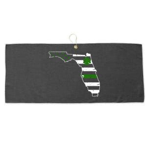 Irish Florida State Flag American Map Large Microfiber Waffle Golf Towel