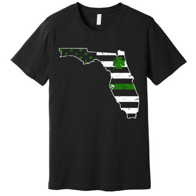Irish Florida State Flag American Map Premium T-Shirt