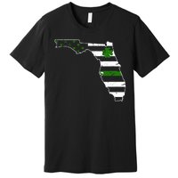 Irish Florida State Flag American Map Premium T-Shirt