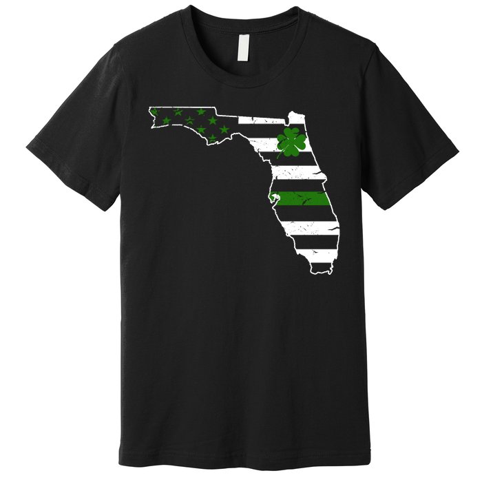 Irish Florida State Flag American Map Premium T-Shirt