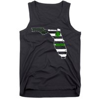 Irish Florida State Flag American Map Tank Top