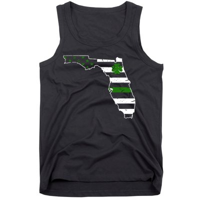 Irish Florida State Flag American Map Tank Top