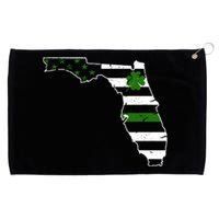 Irish Florida State Flag American Map Grommeted Golf Towel