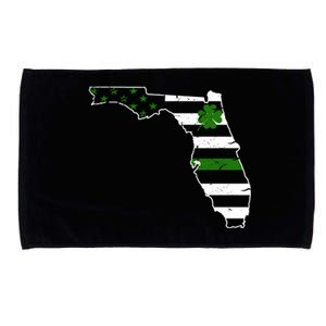 Irish Florida State Flag American Map Microfiber Hand Towel