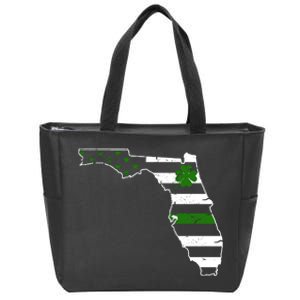 Irish Florida State Flag American Map Zip Tote Bag