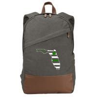 Irish Florida State Flag American Map Cotton Canvas Backpack