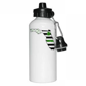 Irish Florida State Flag American Map Aluminum Water Bottle