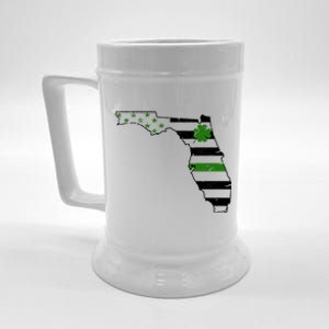 Irish Florida State Flag American Map Beer Stein