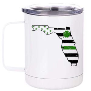 Irish Florida State Flag American Map 12 oz Stainless Steel Tumbler Cup