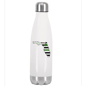 Irish Florida State Flag American Map Stainless Steel Insulated Water Bottle