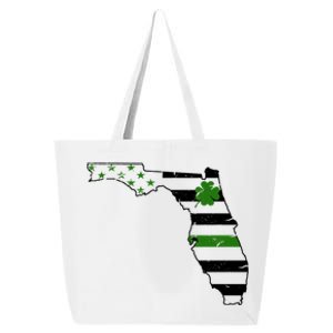 Irish Florida State Flag American Map 25L Jumbo Tote