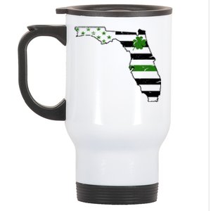 Irish Florida State Flag American Map Stainless Steel Travel Mug