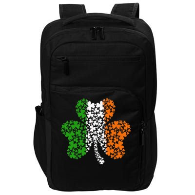 Irish Flag Shamrock Four Leaf Clover St Patricks Day Impact Tech Backpack