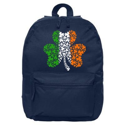 Irish Flag Shamrock Four Leaf Clover St Patricks Day 16 in Basic Backpack