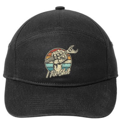 I Fix Shit Handyman Dad Father Fixer 7-Panel Snapback Hat