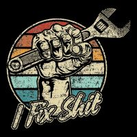 I Fix Shit Handyman Dad Father Fixer Drawstring Bag