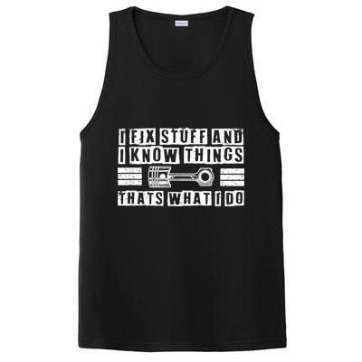 I Fix Stuff And I Know Things Mechanic Repair Shop Car PosiCharge Competitor Tank