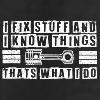 I Fix Stuff And I Know Things Mechanic Repair Shop Car Hat