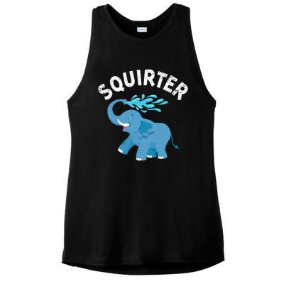 Inappropriate Funny Squirter Embarrassing Ladies PosiCharge Tri-Blend Wicking Tank