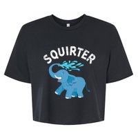 Inappropriate Funny Squirter Embarrassing Bella+Canvas Jersey Crop Tee