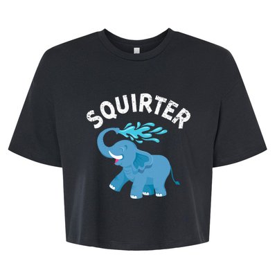 Inappropriate Funny Squirter Embarrassing Bella+Canvas Jersey Crop Tee