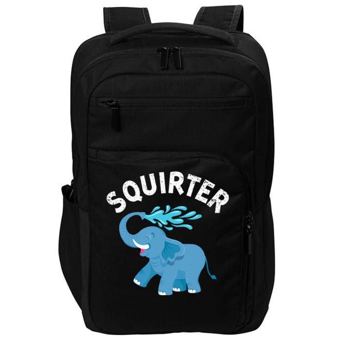 Inappropriate Funny Squirter Embarrassing Impact Tech Backpack