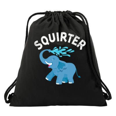 Inappropriate Funny Squirter Embarrassing Drawstring Bag