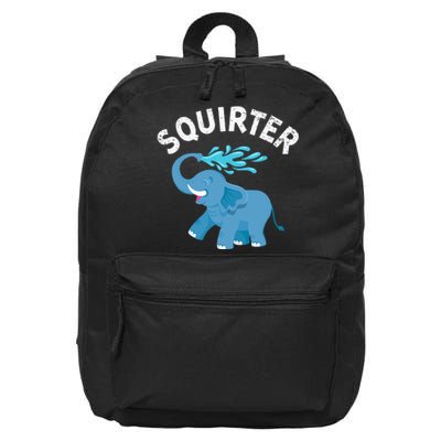 Inappropriate Funny Squirter Embarrassing 16 in Basic Backpack