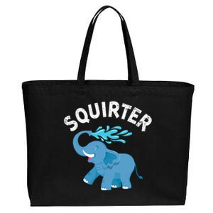 Inappropriate Funny Squirter Embarrassing Cotton Canvas Jumbo Tote