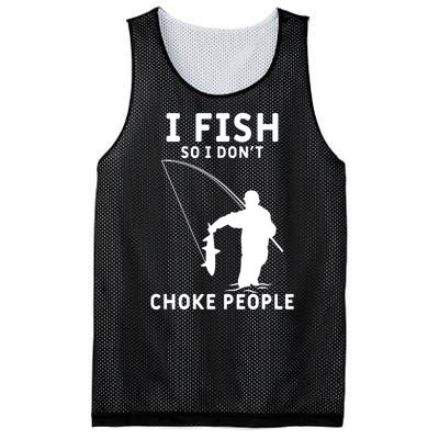 I Fish So I Don't Choke People Women Funny Fishing Mesh Reversible Basketball Jersey Tank