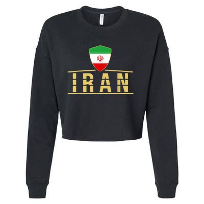 Iran Football Shirt Iran Soccer Jersey Proud Iranian Cropped Pullover Crew