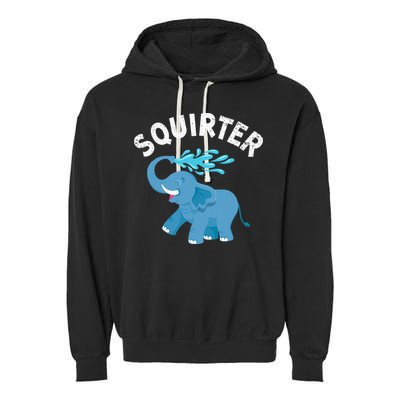 Inappropriate Funny Squirter Embarrassing Garment-Dyed Fleece Hoodie