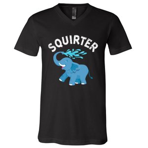 Inappropriate Funny Squirter Embarrassing V-Neck T-Shirt