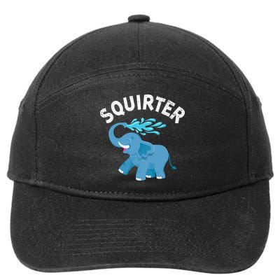 Inappropriate Funny Squirter Embarrassing 7-Panel Snapback Hat
