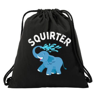Inappropriate Funny Squirter Embarrassing Drawstring Bag