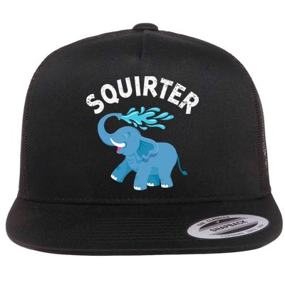 Inappropriate Funny Squirter Embarrassing Flatbill Hat