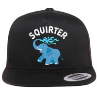 Inappropriate Funny Squirter Embarrassing Flatbill Hat