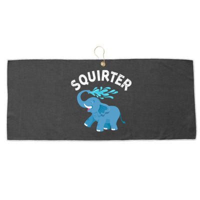 Inappropriate Funny Squirter Embarrassing Large Microfiber Waffle Golf Towel