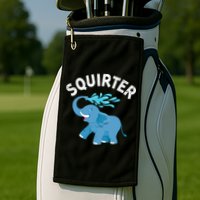 Inappropriate Funny Squirter Embarrassing Golf Towel