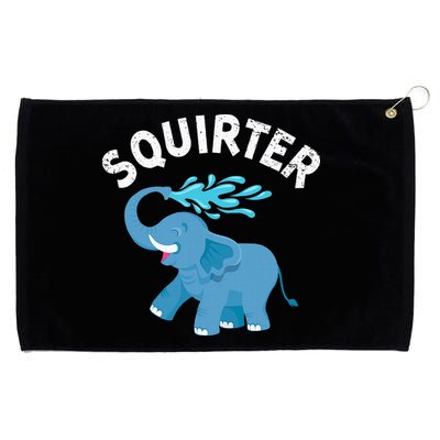 Inappropriate Funny Squirter Embarrassing Grommeted Golf Towel