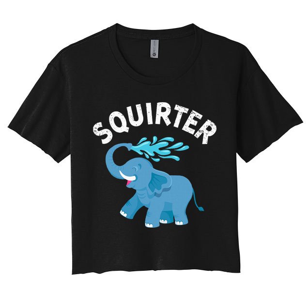Inappropriate Funny Squirter Embarrassing Crop Top