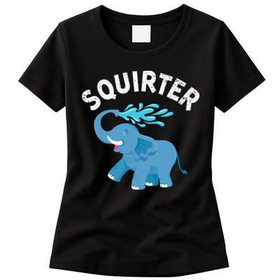 Inappropriate Funny Squirter Embarrassing Womens T-Shirt
